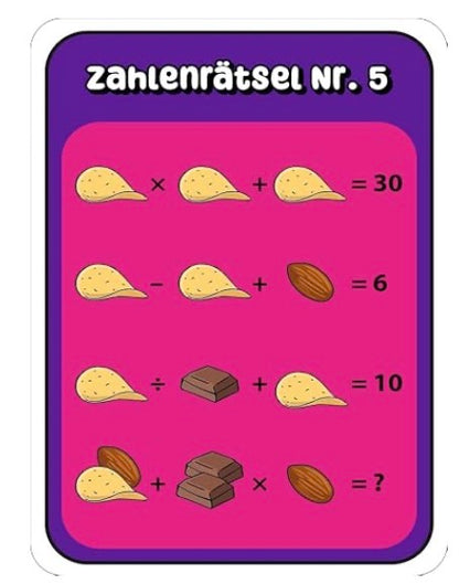 Moses Rätsel Snacks Zahlen suchen