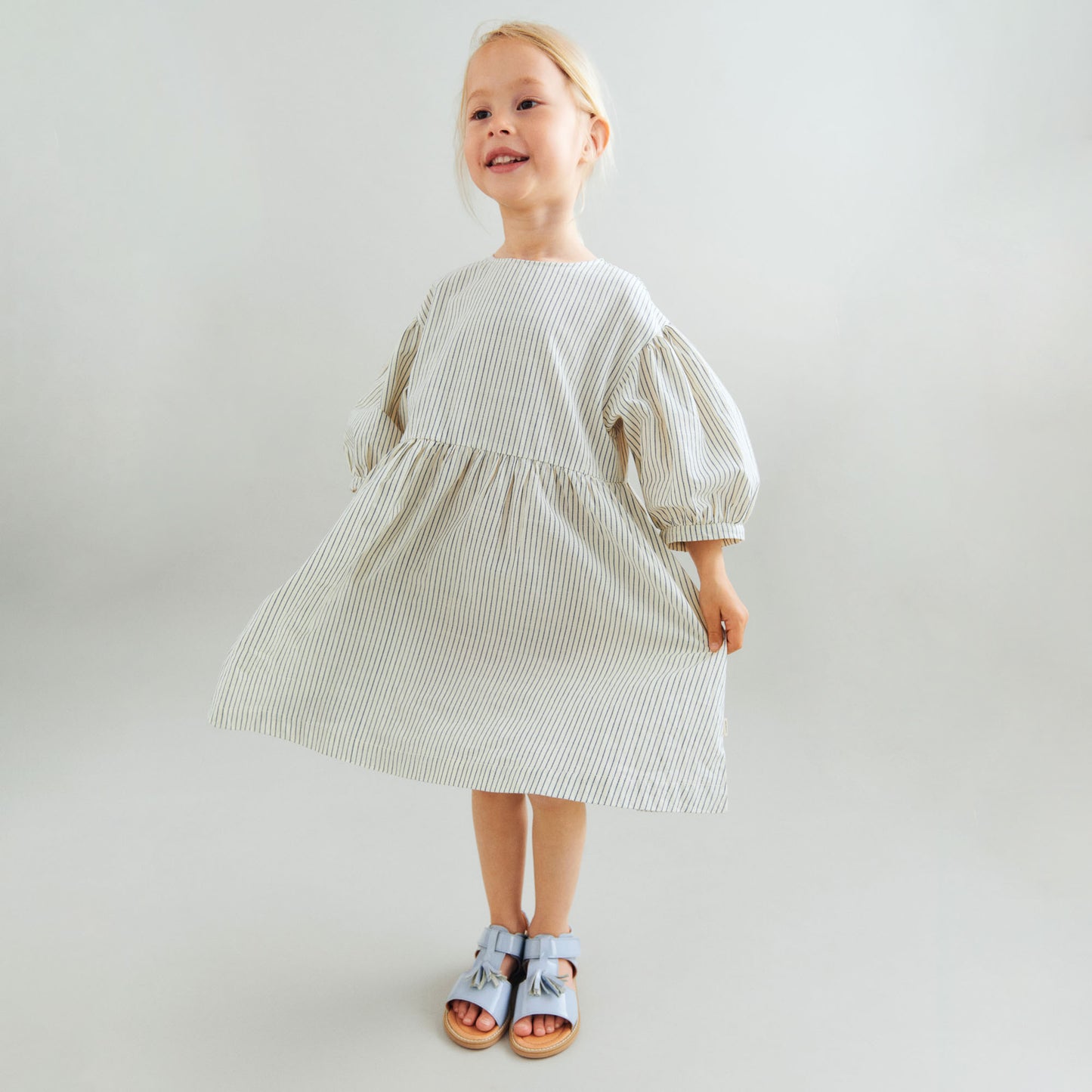 Wheat Dress 3/4 Sleeve Magda