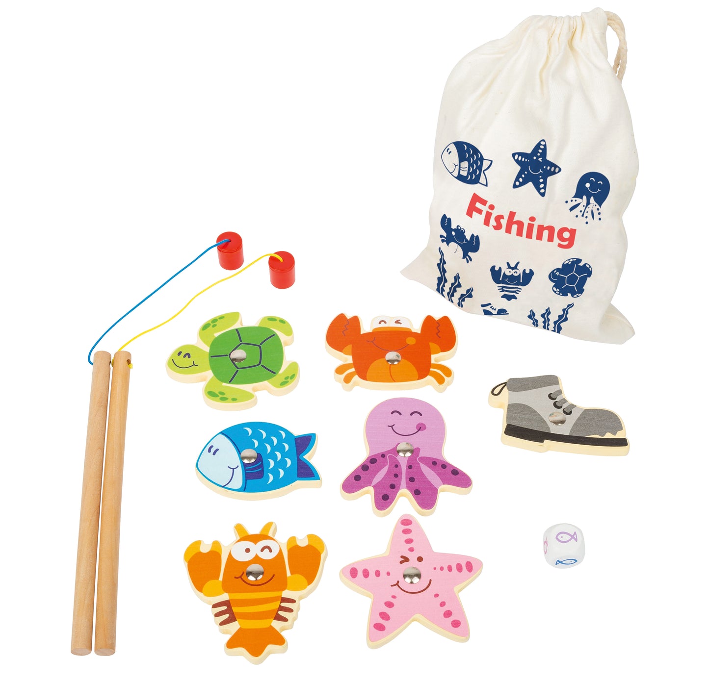 Small Foot Fische angeln Reisespiel