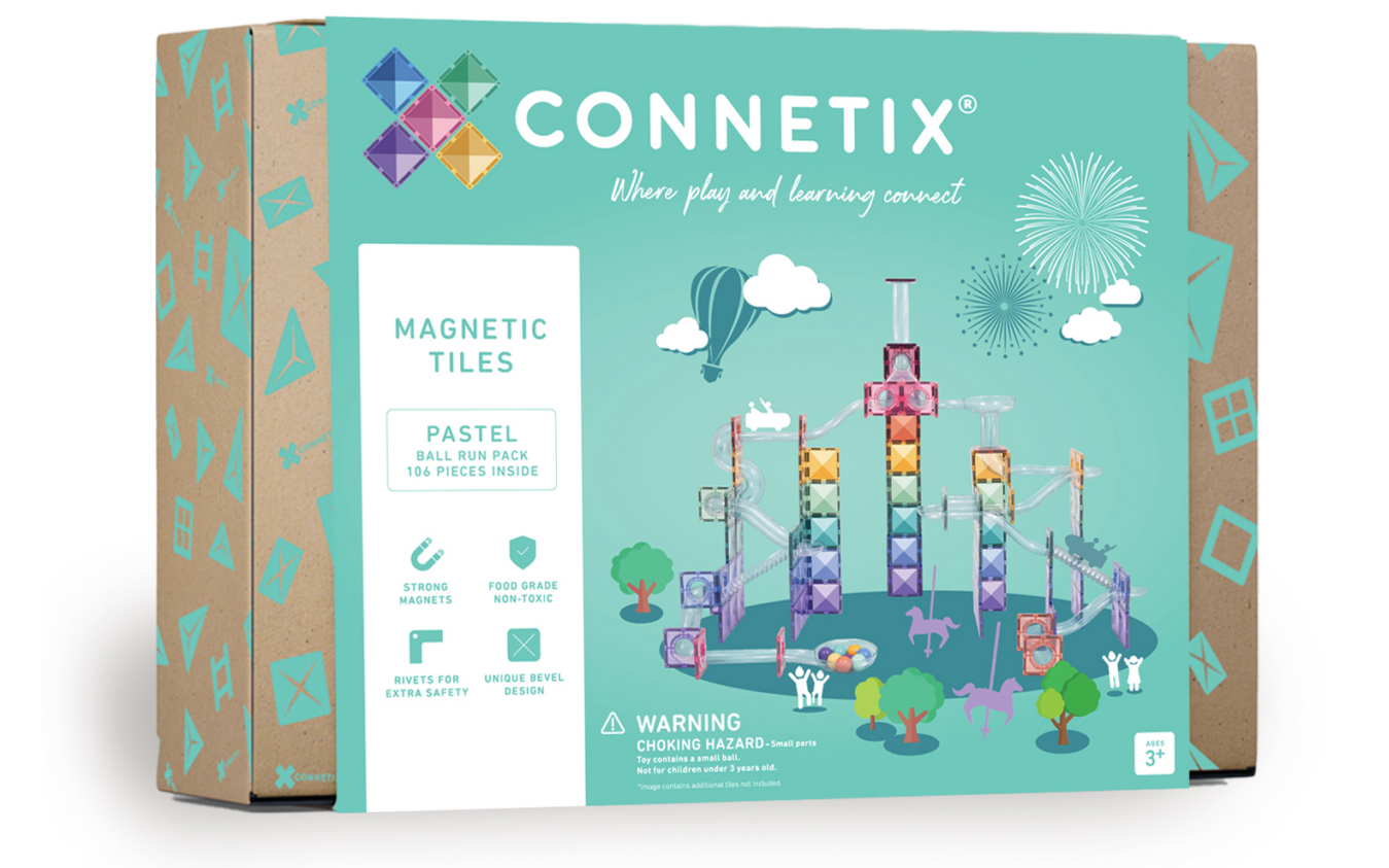 Connetix Kugelbahn Ball Run Pastel - 106 Teile