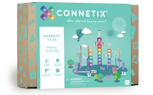 Connetix Kugelbahn Ball Run Pastel - 106 Teile