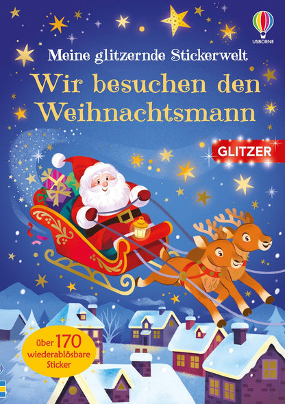 Wir besuchen den Weihnachtsmann Stickerbuch