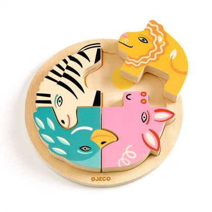 Holzpuzzle Leo Djeco