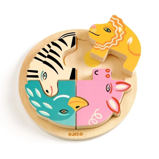 Holzpuzzle Leo Djeco