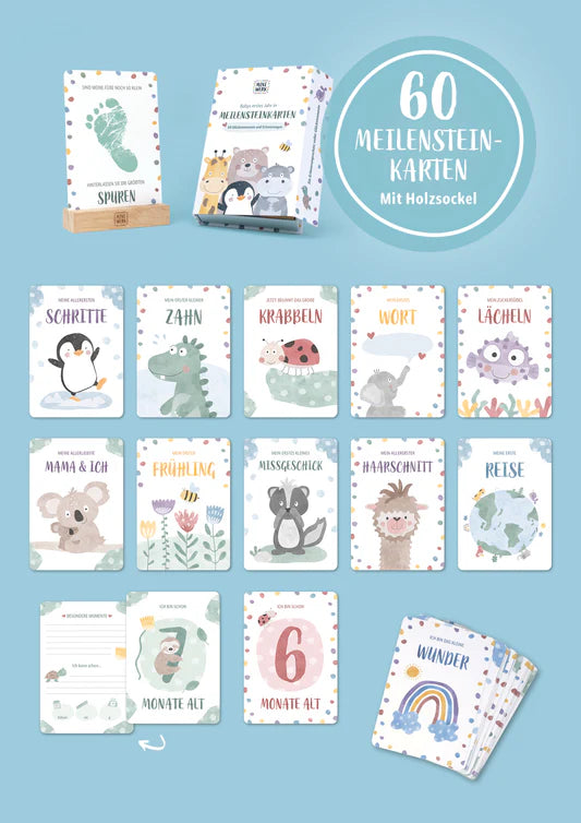 Meilensteinkarten - Babys erstes Jahr - 60 Glücksmomente und Erinnerungen