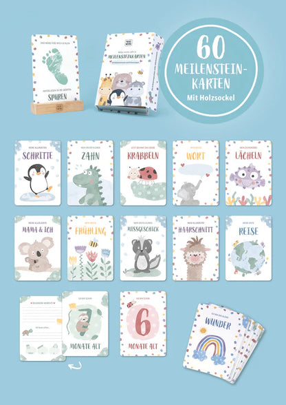 Meilensteinkarten - Babys erstes Jahr - 60 Glücksmomente und Erinnerungen
