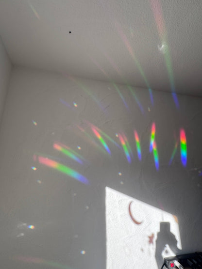 Sonnenfänger Fensteraufkleber „Diamant“ Regenbogenmacher Prisma