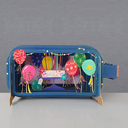 3D Popup-Karte
 „Nachricht in einer Flasche“