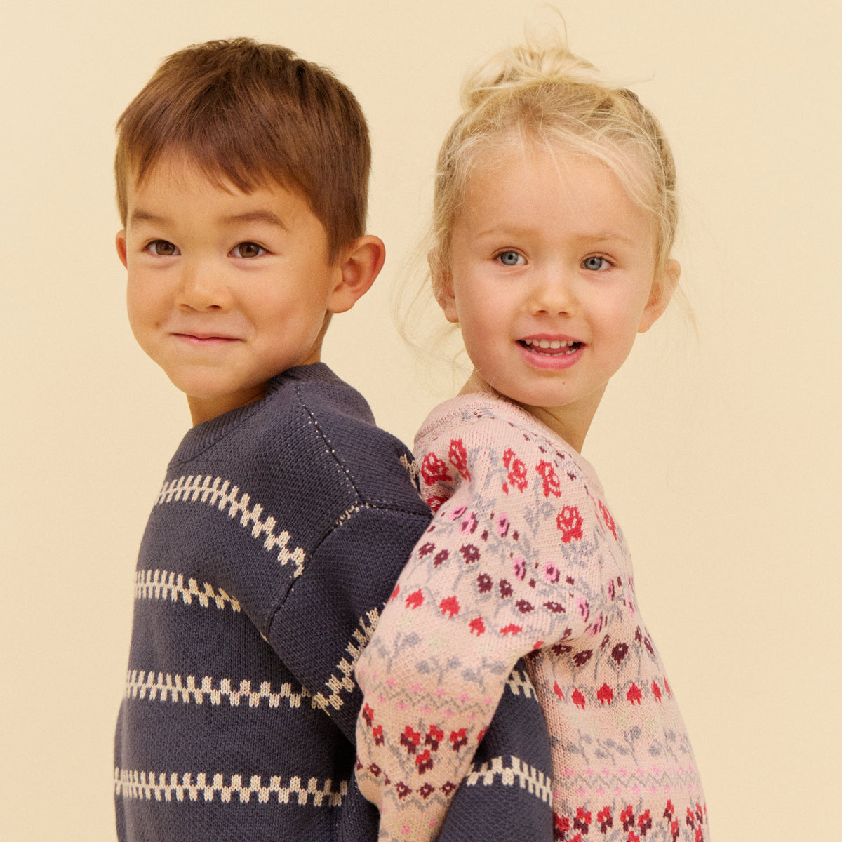 WHEAT Jacquard Pullover Harlow – greyblue
