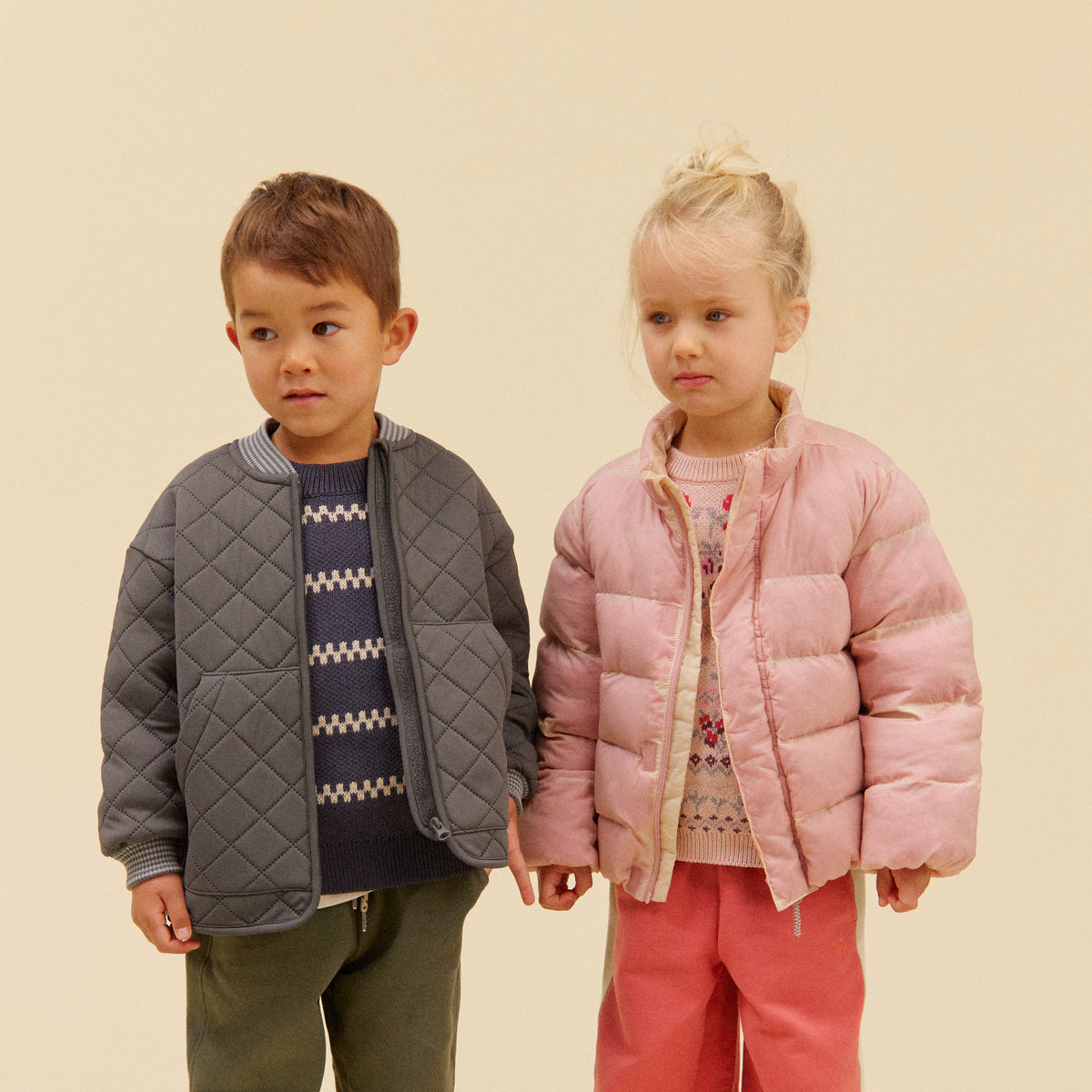 WHEAT Jacquard Pullover Harlow – greyblue
