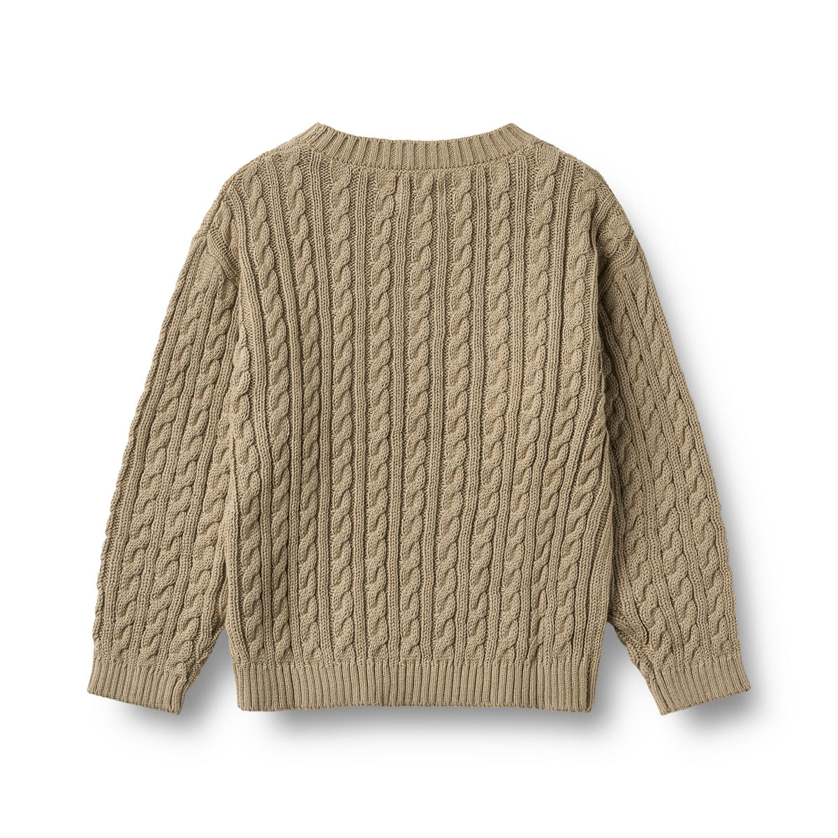 WHEAT Strickpullover L/S Oliver – gravel