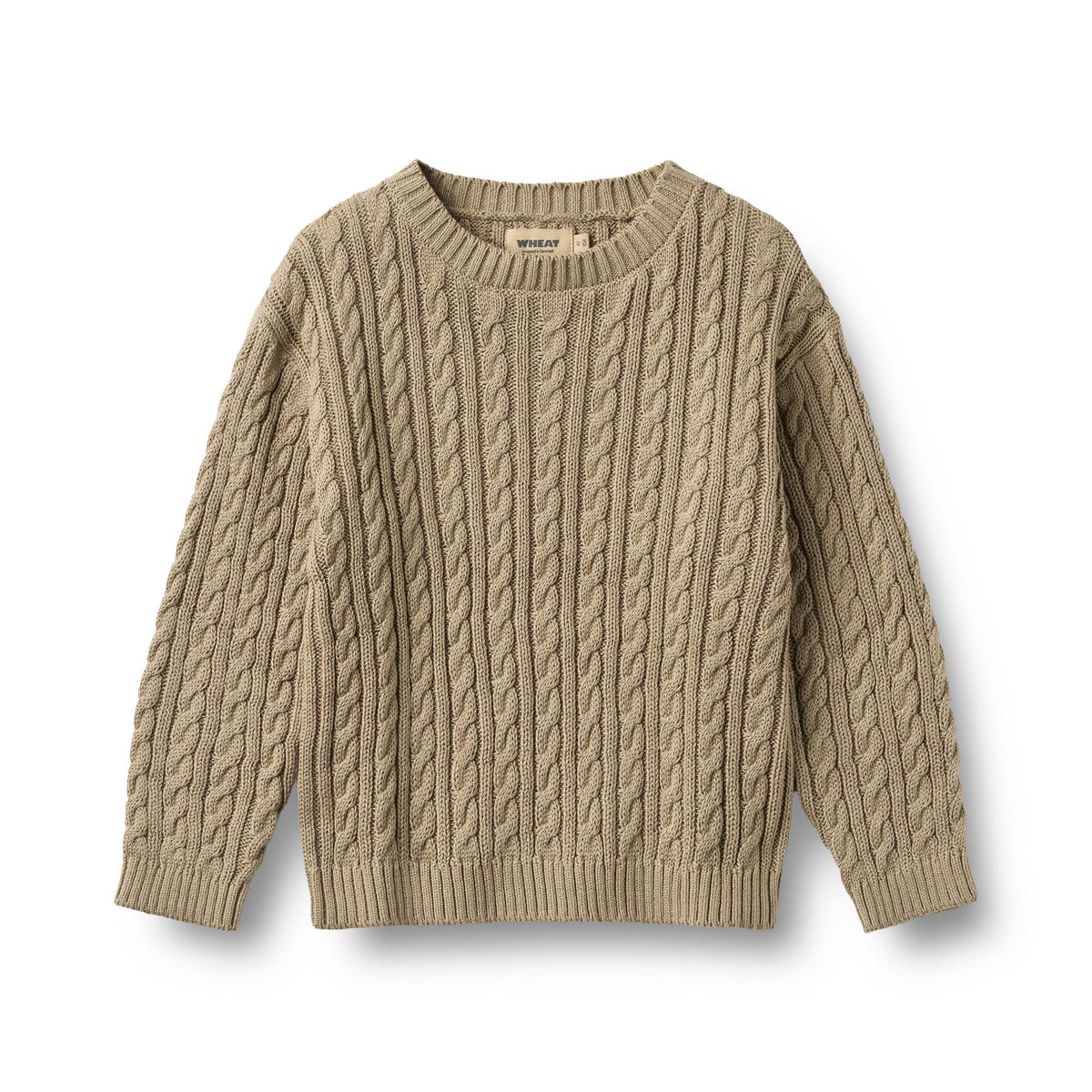 WHEAT Strickpullover L/S Oliver – gravel