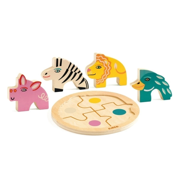 Holzpuzzle Leo Djeco