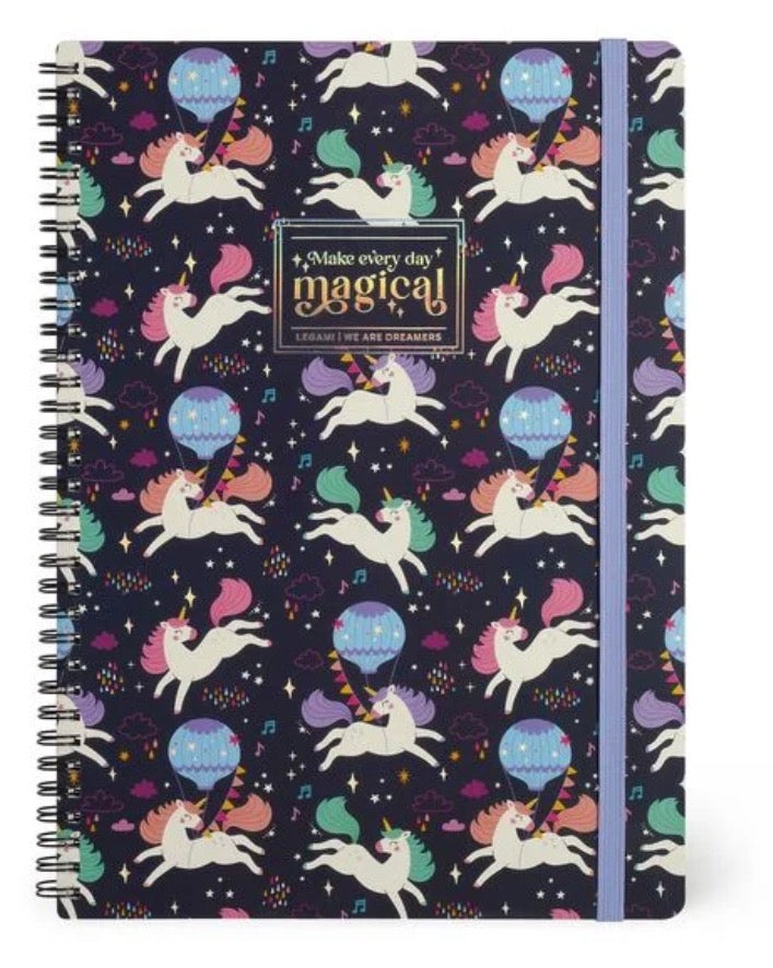 Legami Spiral Notebook Einhorn