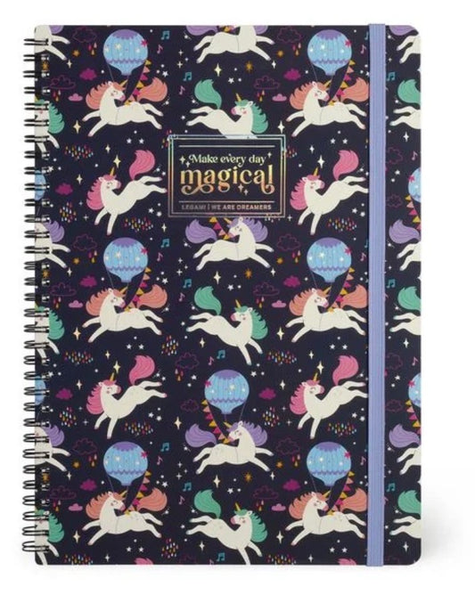 Legami Spiral Notebook Einhorn
