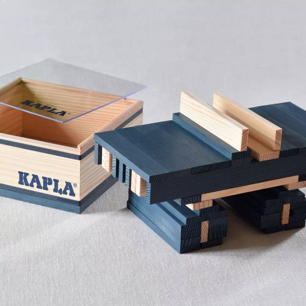 Kapla 40er Quadrate Dunkelblau