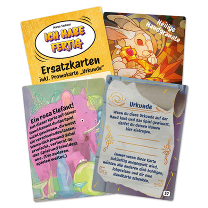 Pegasus Ich habe fertig! - Ersatzkarten inkl. Promo "Urkunde"
