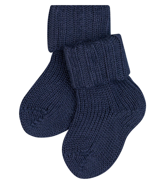 Falke kuschelige Merino-Baumwoll Söckchen dunkelblau