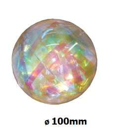 Glitzerflummi 100 mm RAINBOW mit Licht