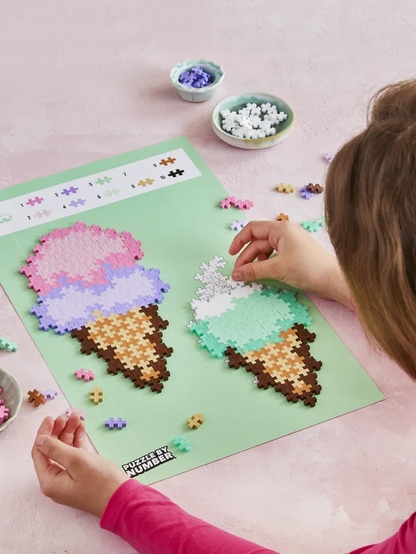 Plus-Plus Puzzle By Number - Ice Cream Cones - 250 pcs
