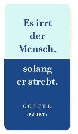 Moses Radierer Goethe mit Zitat