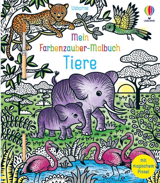 Usborne Mein Farbenzauber-Malbuch Tiere