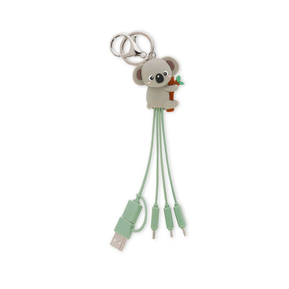 6-in-1-Ladekabel mit Schlüsselanhänger Rainbow - Link Up