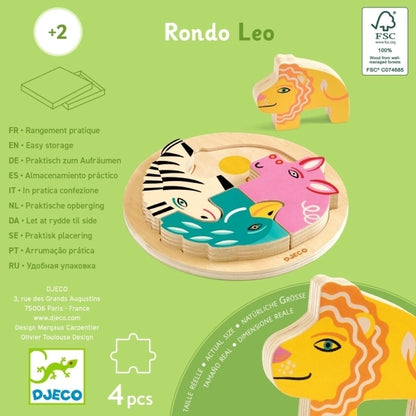 Holzpuzzle Leo Djeco