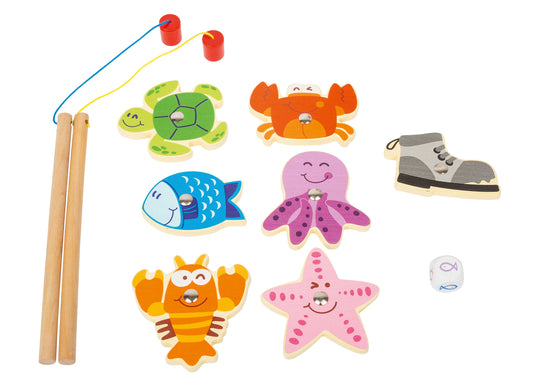 Small Foot Fische angeln Reisespiel