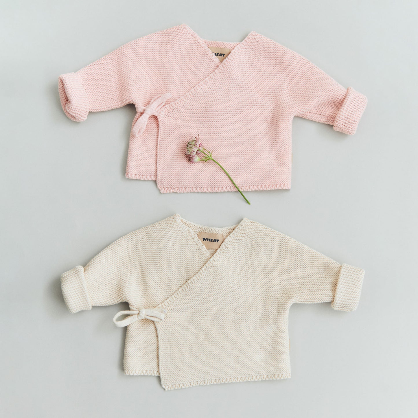 Wheat Knit Wraparound L/S Siva