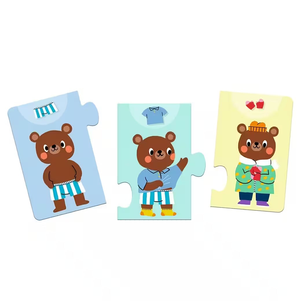 Djeco Duo Puzzle Anziehen