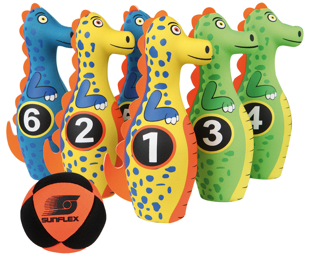 Sunflex Bowlingset - 6 Kegel und 1 Ball