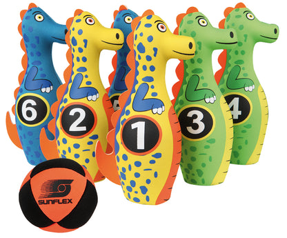 Sunflex Bowlingset - 6 Kegel und 1 Ball