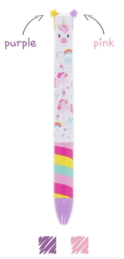 Legami Click Clack Stift zweifarbig im Einhorn Stil
