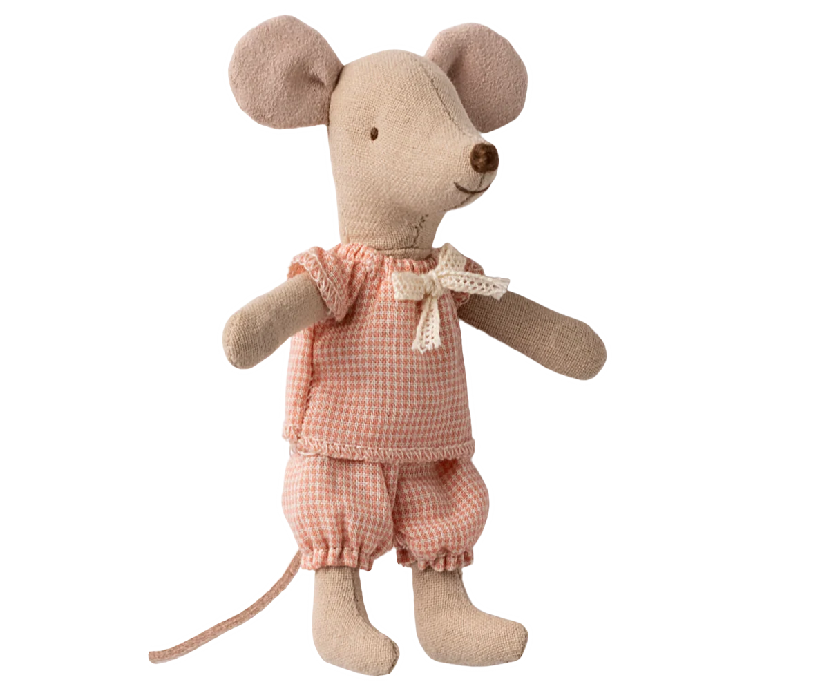 Maileg - Kleine Schwester Maus in Streichholzschachtel