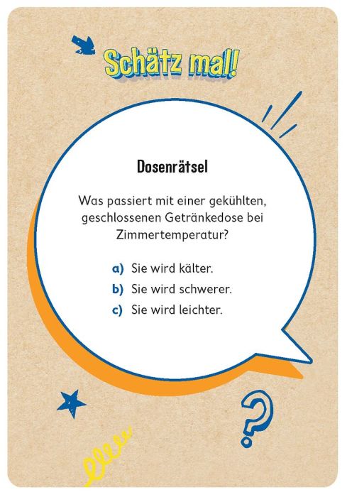 Phänomint 75 Schätz-Experimente