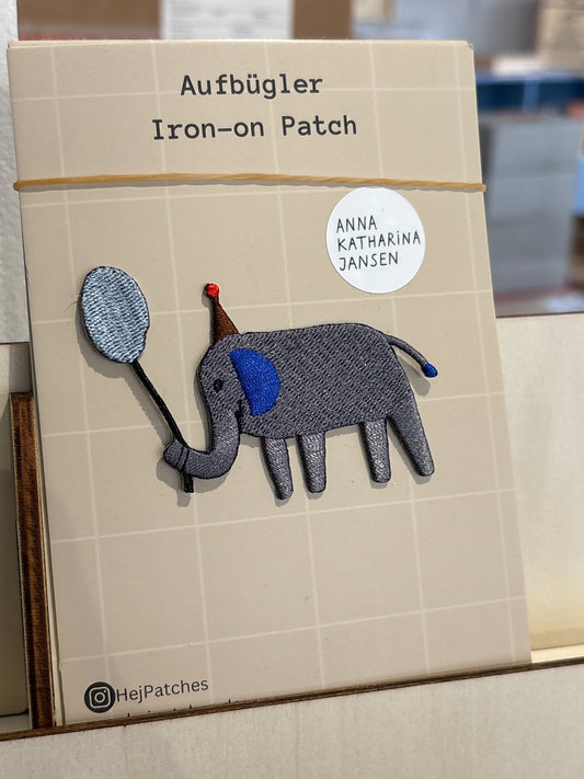 HejPatches Aufbügler Elefant mit Luftballon