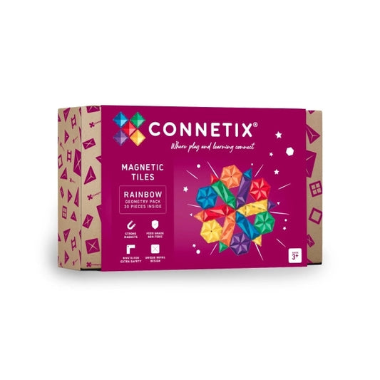 Connetix Magnet Bausteine Rainbow 30 Teile