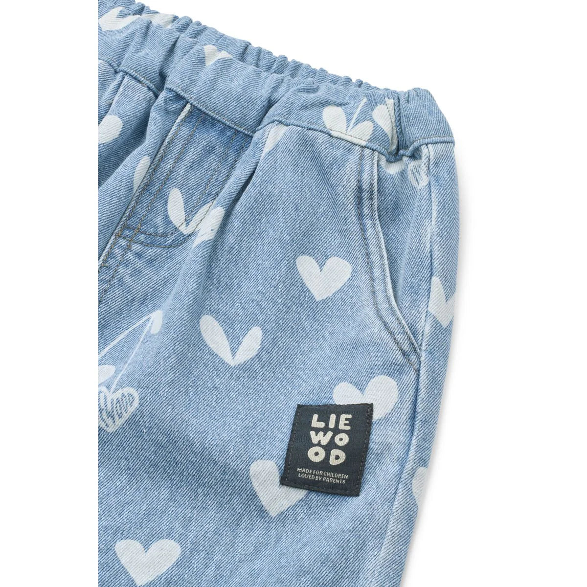 Liewood Borris bedruckte Jeanshose Herz
