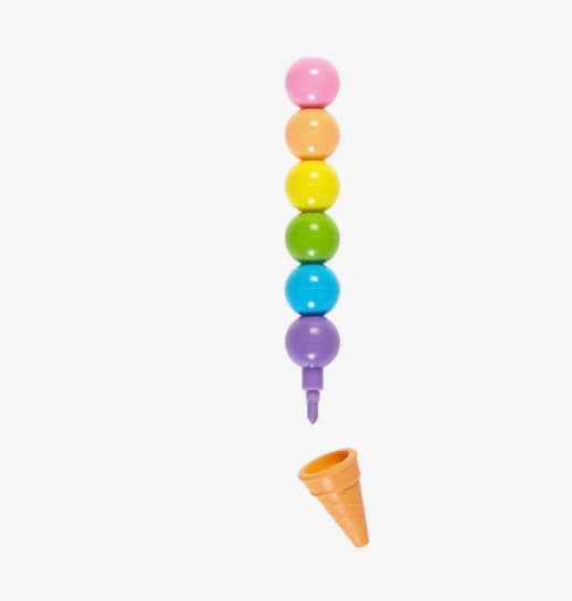 Ooly Regenbogen Eis Steckstift mit Radierer