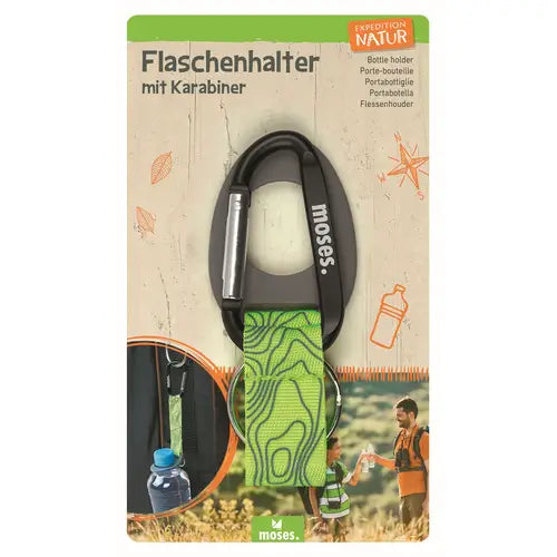 Moses Expedition Natur Flaschenhalter mit Karabiner