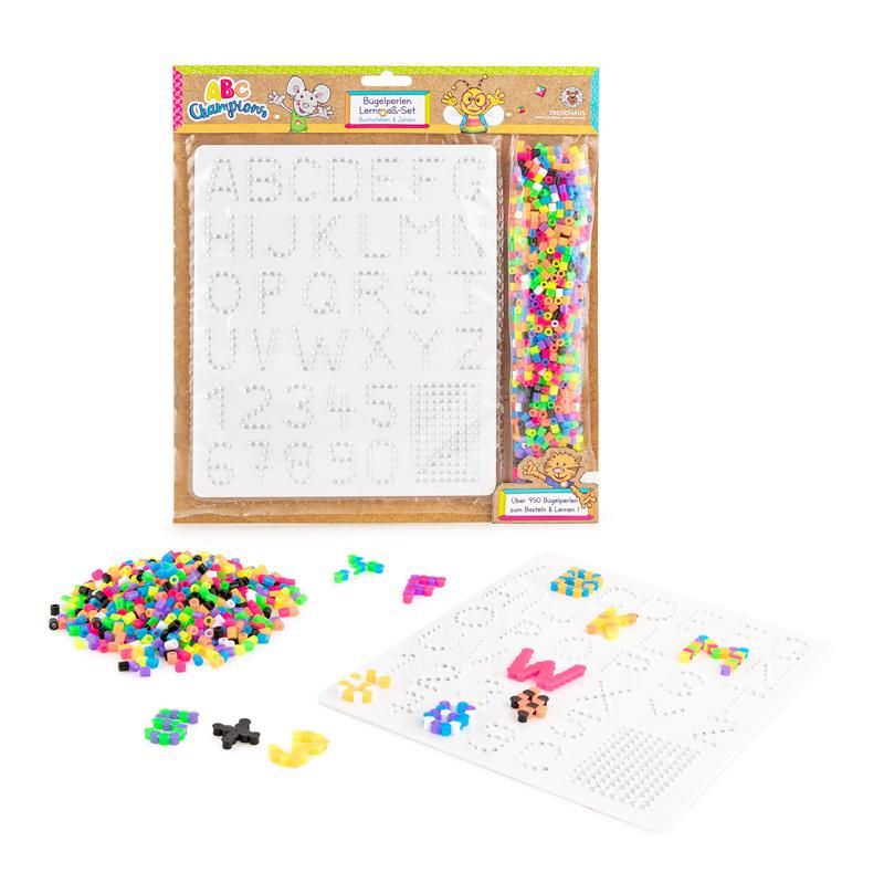 ABC CHAMPIONS Bügelperlen Lernspaß Set Buchstaben & Zahlen