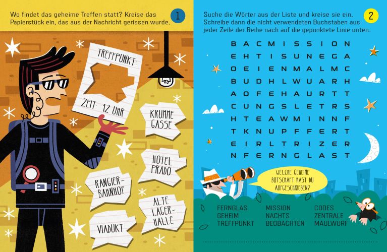 Usborne Minis Auf geheimer Mission! Knobeleien für Spione