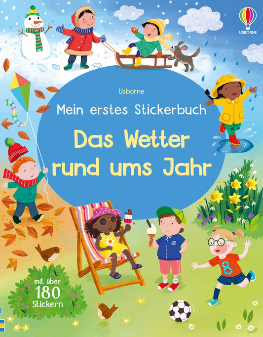 Usborne Mein erstes Stickerbuch: Das Wetter rund ums Jahr