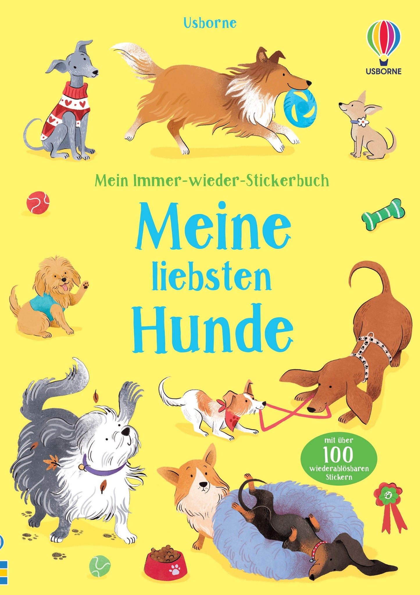 Usborne Mein Immer-wieder-Stickerbuch: Meine liebsten Hunde 3+