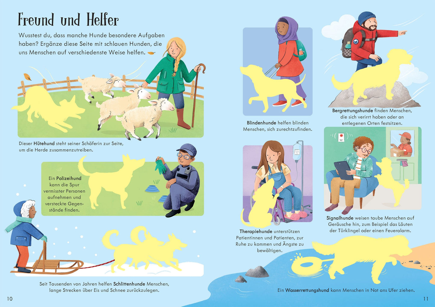 Usborne Mein Immer-wieder-Stickerbuch: Meine liebsten Hunde 3+