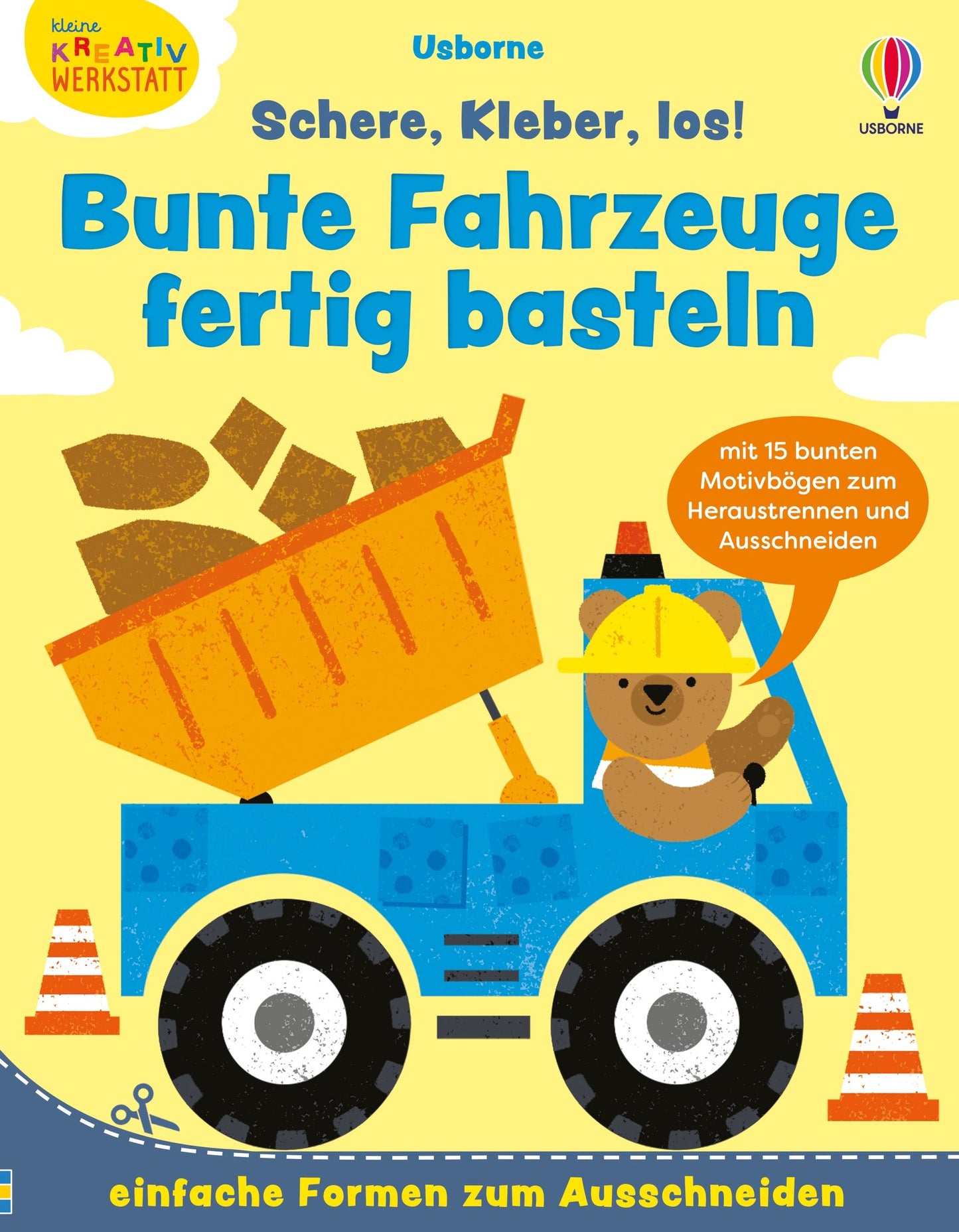 Usborne - Schere, Kleber, los! Bunte Fahrzeuge fertig basteln