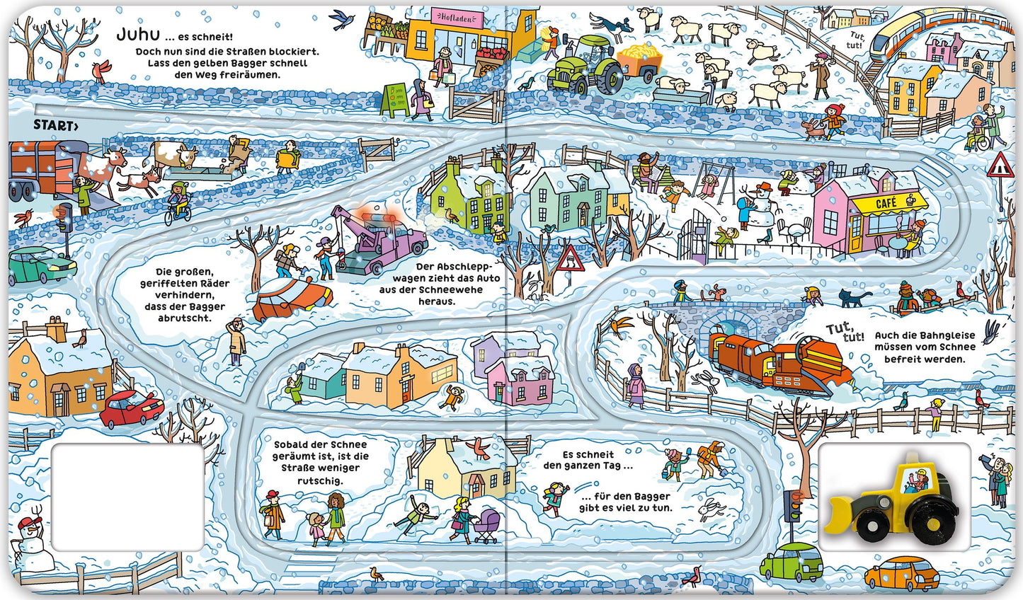 Usborne Fahrspurenbuch Wohin fährt der Bagger?