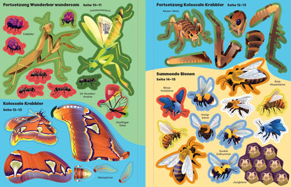 Usborne die große Sticker-Tierwelt Krabbeltiere