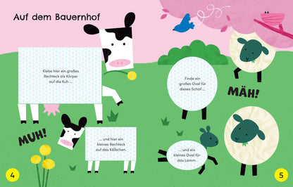 Usborne - Schere, Kleber, los! Bunte Tiere fertig basteln